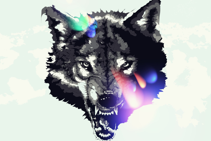 Das Wolf Art Wallpaper