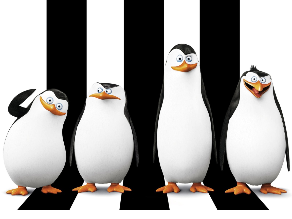 Fondo de pantalla Penguins Madagascar 1152x864