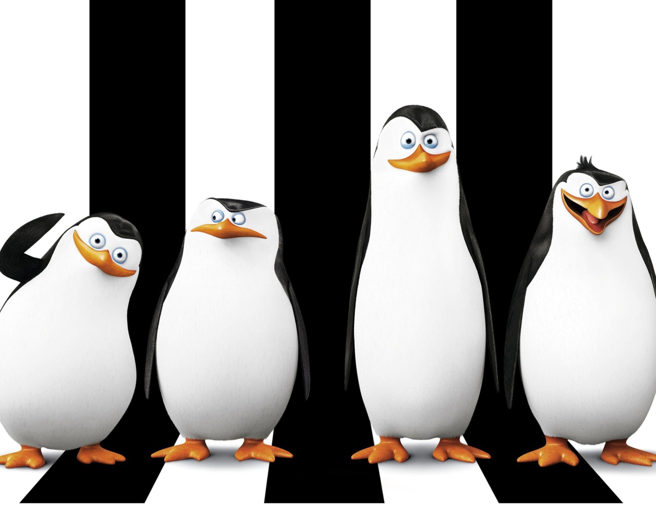 Обои Penguins Madagascar 1280x1024