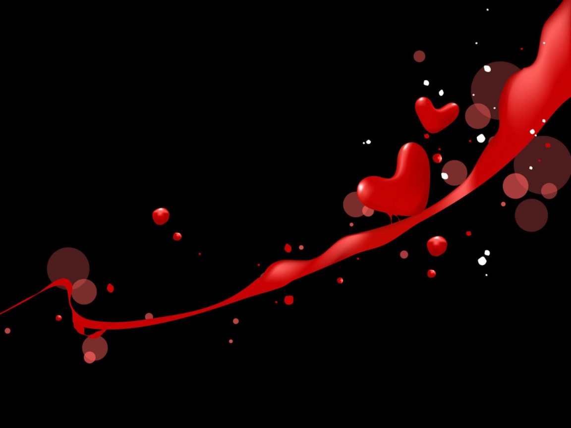 Das Love Hearts Wallpaper 1152x864
