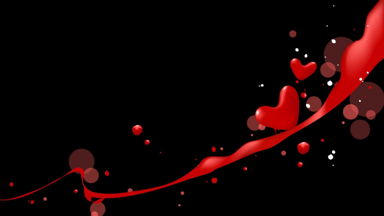 Das Love Hearts Wallpaper 1280x720