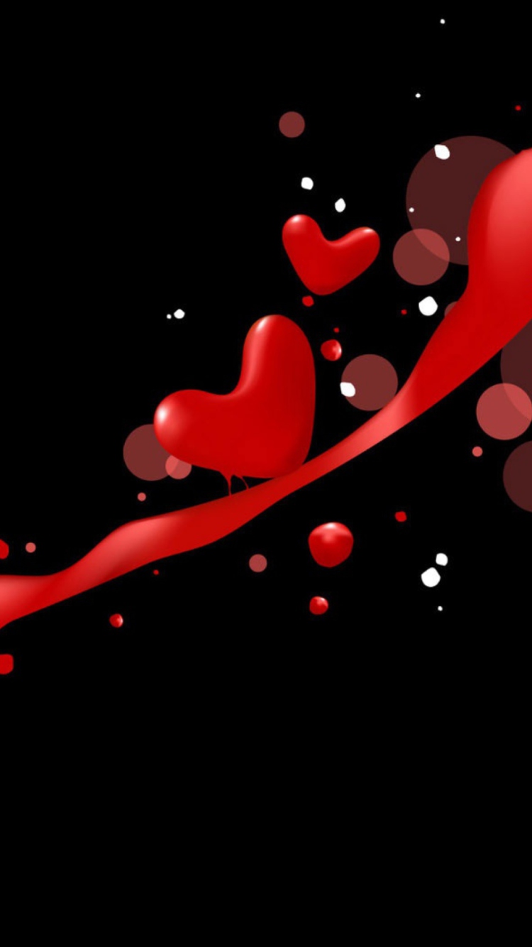 Das Love Hearts Wallpaper 750x1334