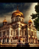 Обои Orthodoxal Chruch of The Christ The Saviour Moscow 128x160