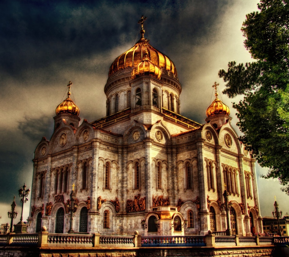 Orthodoxal Chruch of The Christ The Saviour Moscow wallpaper 960x854