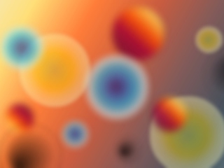 Screenshot №1 pro téma Colorful Bubbles 320x240