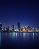 Screenshot №1 pro téma Miami Skyline Night 128x160