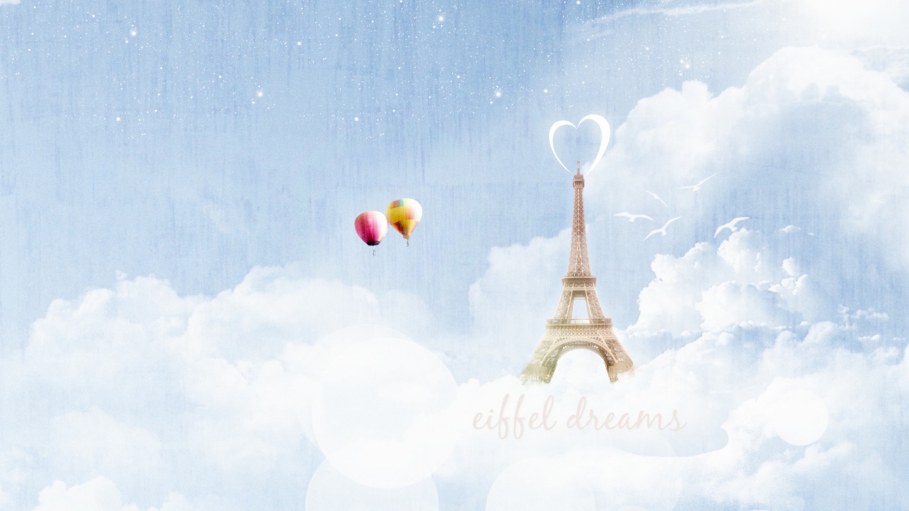 Screenshot №1 pro téma Eiffel Dreams 1280x720