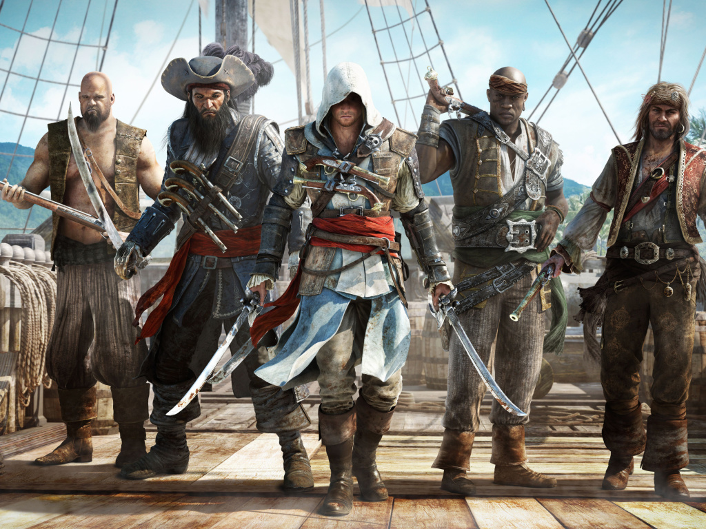 Обои Assassins Creed IV Black Flag 1024x768