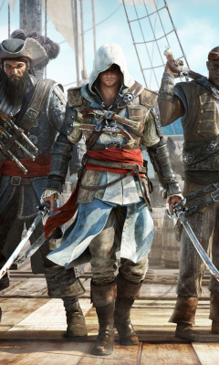 Обои Assassins Creed IV Black Flag 240x400