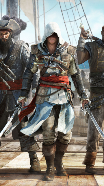 Обои Assassins Creed IV Black Flag 360x640