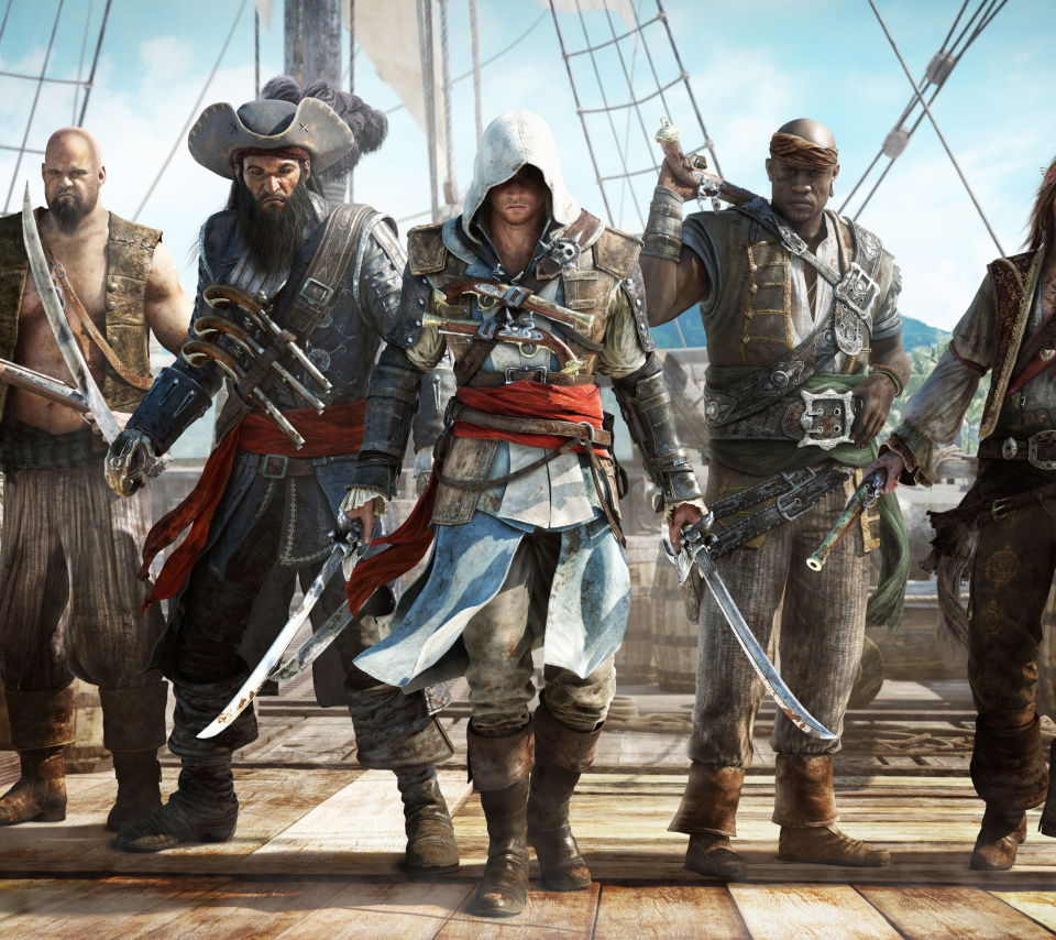 Das Assassins Creed IV Black Flag Wallpaper 960x854