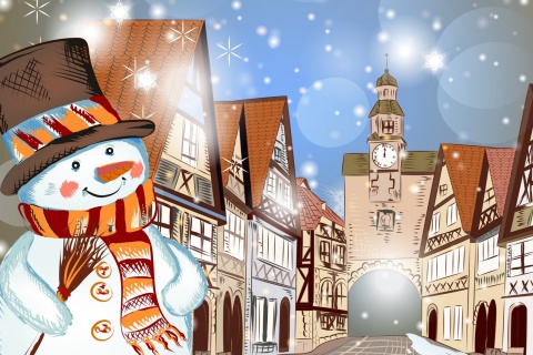 Das Christmas in Nuremberg Wallpaper 480x320