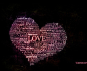 Words Of Love wallpaper 176x144