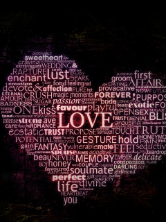 Screenshot №1 pro téma Words Of Love 240x320