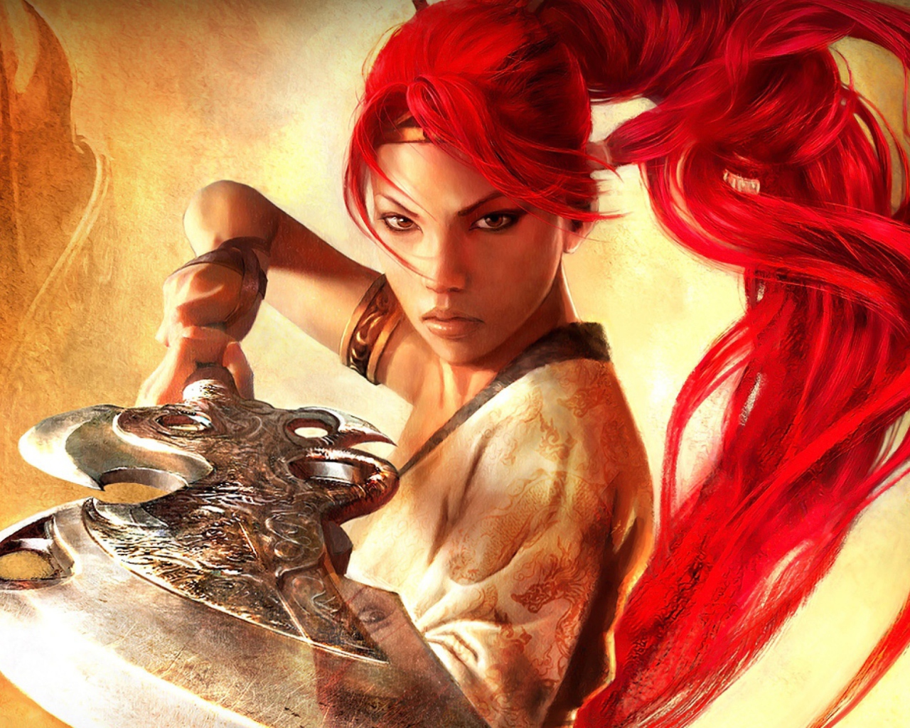 Screenshot №1 pro téma Heavenly Sword Warrior 1280x1024