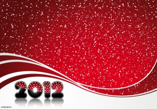 Red Snow New Year - Obrázkek zdarma 