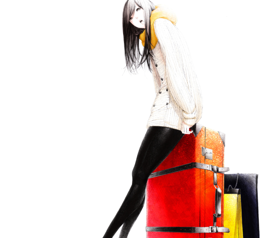 Screenshot №1 pro téma Travel Girl Drawing 1080x960