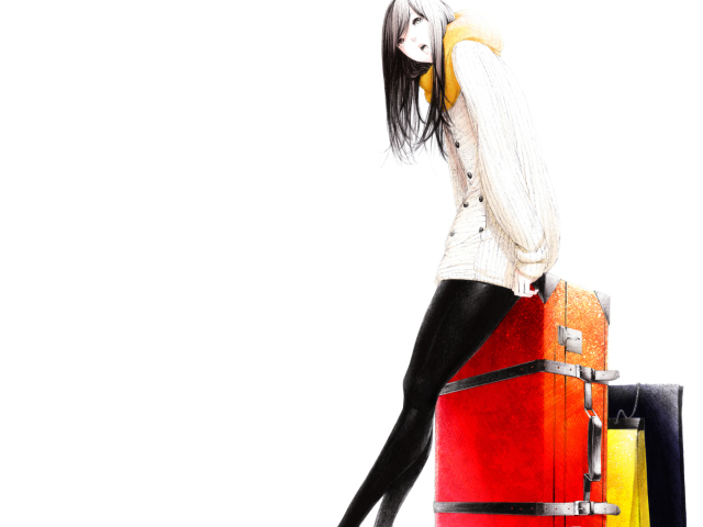 Screenshot №1 pro téma Travel Girl Drawing 640x480