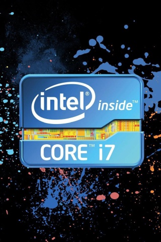 Fondo de pantalla Intel Core i7 320x480