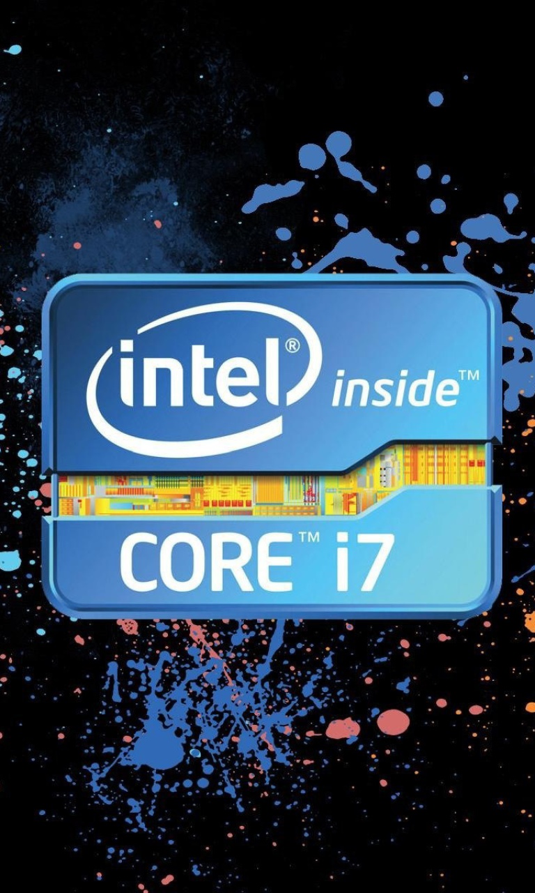 Обои Intel Core i7 768x1280