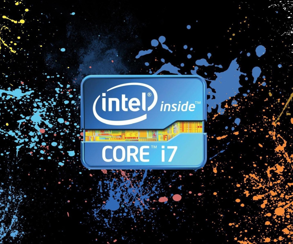 Das Intel Core i7 Wallpaper 960x800