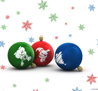 Kostenloses Christmas Balls Wallpaper für iPad