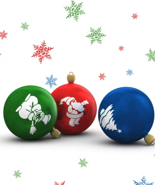Kostenloses Christmas Balls Wallpaper für iPhone 5S