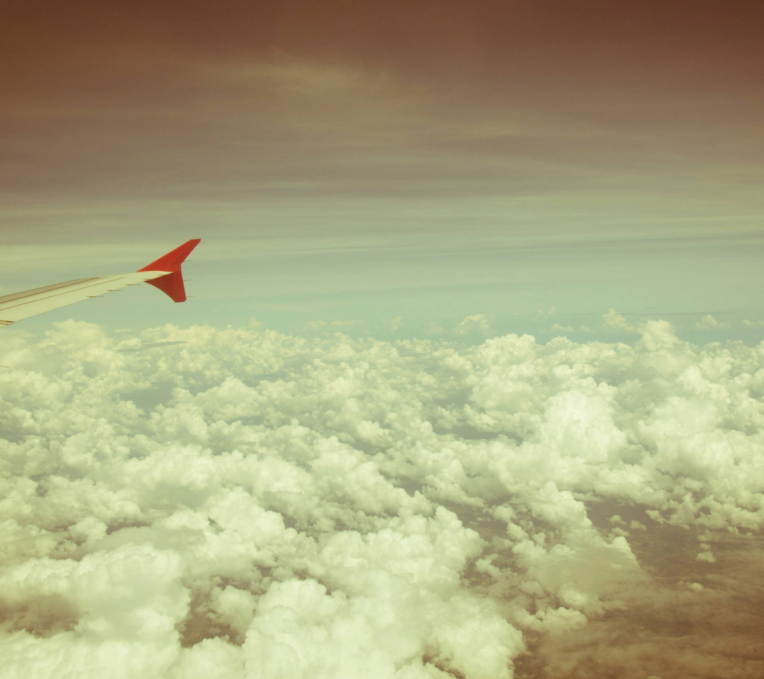 Airplane wing wallpaper 1080x960