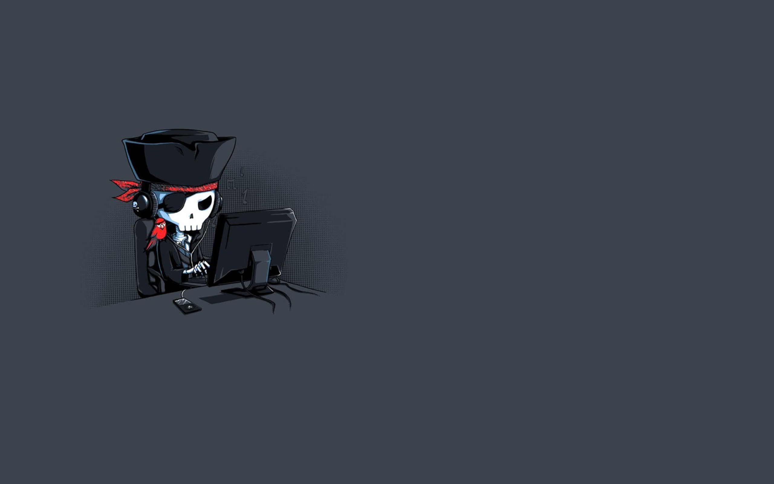 Screenshot №1 pro téma Online Pirate Hacker 2560x1600