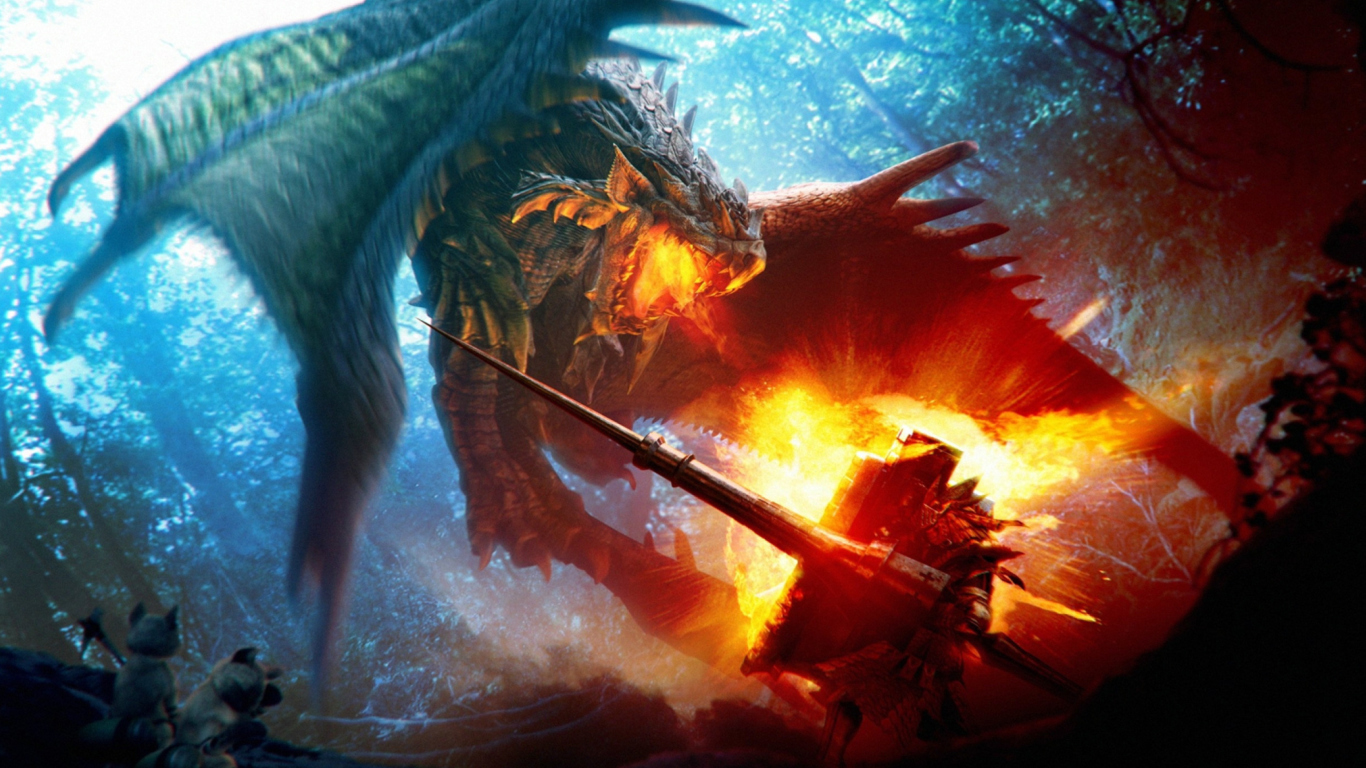 Обои Monster Hunter 1366x768