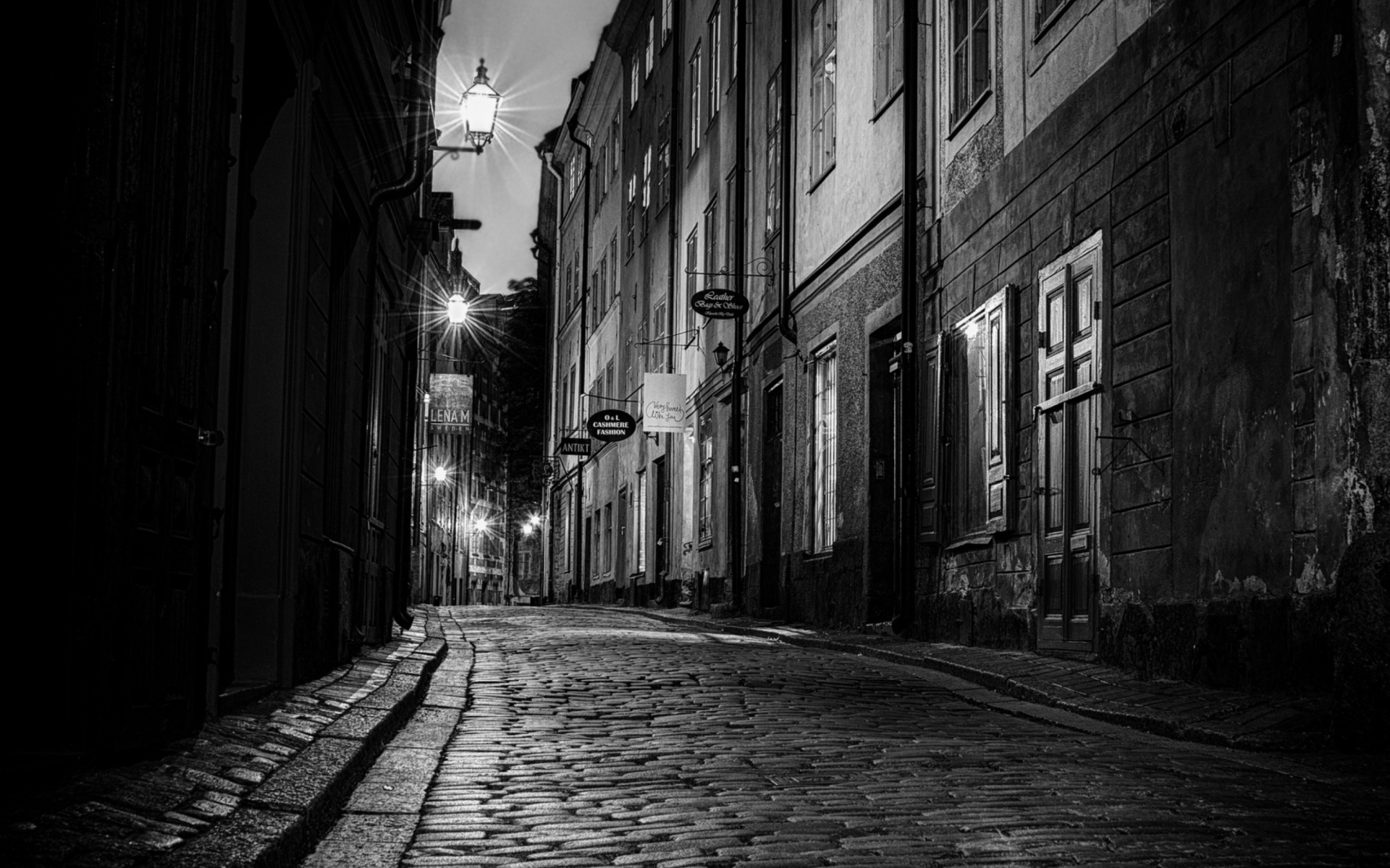 Fondo de pantalla Sverige, Sett paving street in Stockholm 1920x1200