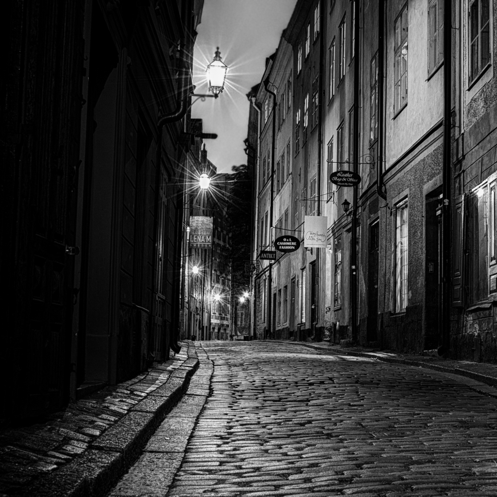 Обои Sverige, Sett paving street in Stockholm 2048x2048