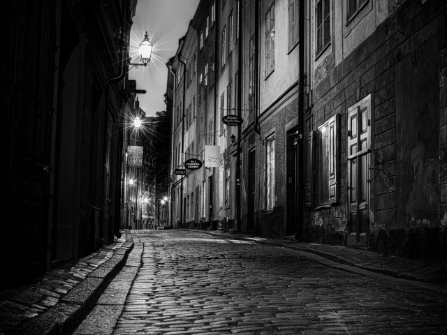 Screenshot №1 pro téma Sverige, Sett paving street in Stockholm 640x480