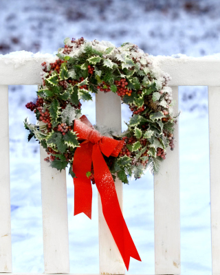 Holiday Wreath - Obrázkek zdarma pro 320x480