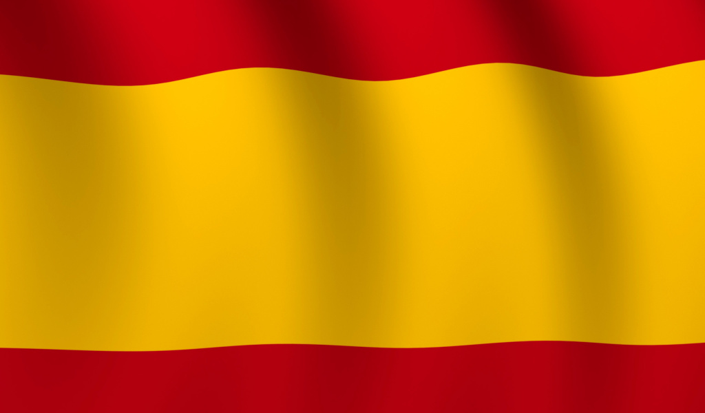 Spain Flag wallpaper 1024x600
