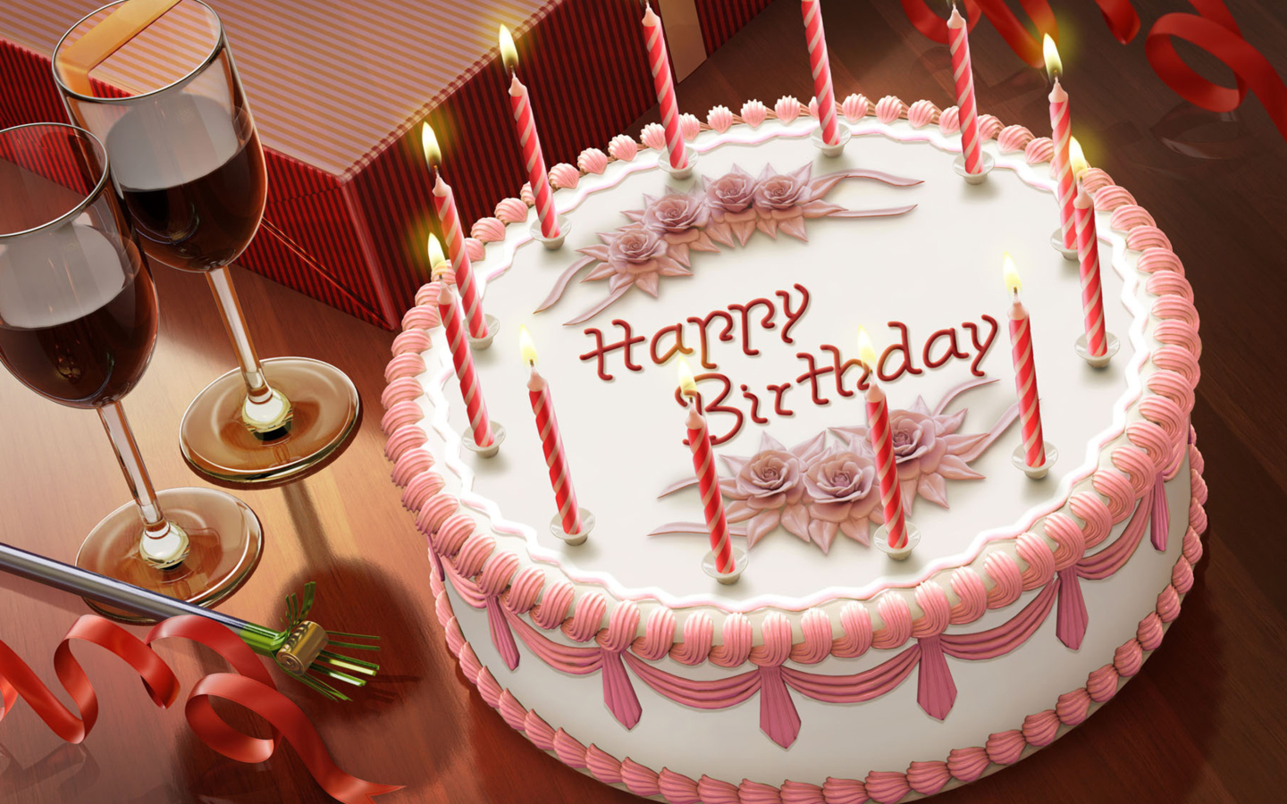 Screenshot №1 pro téma Happy Birthday Cake 1440x900