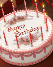Обои Happy Birthday Cake 176x220