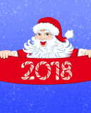 Das Santa Claus 2018 Greeting Wallpaper 128x160