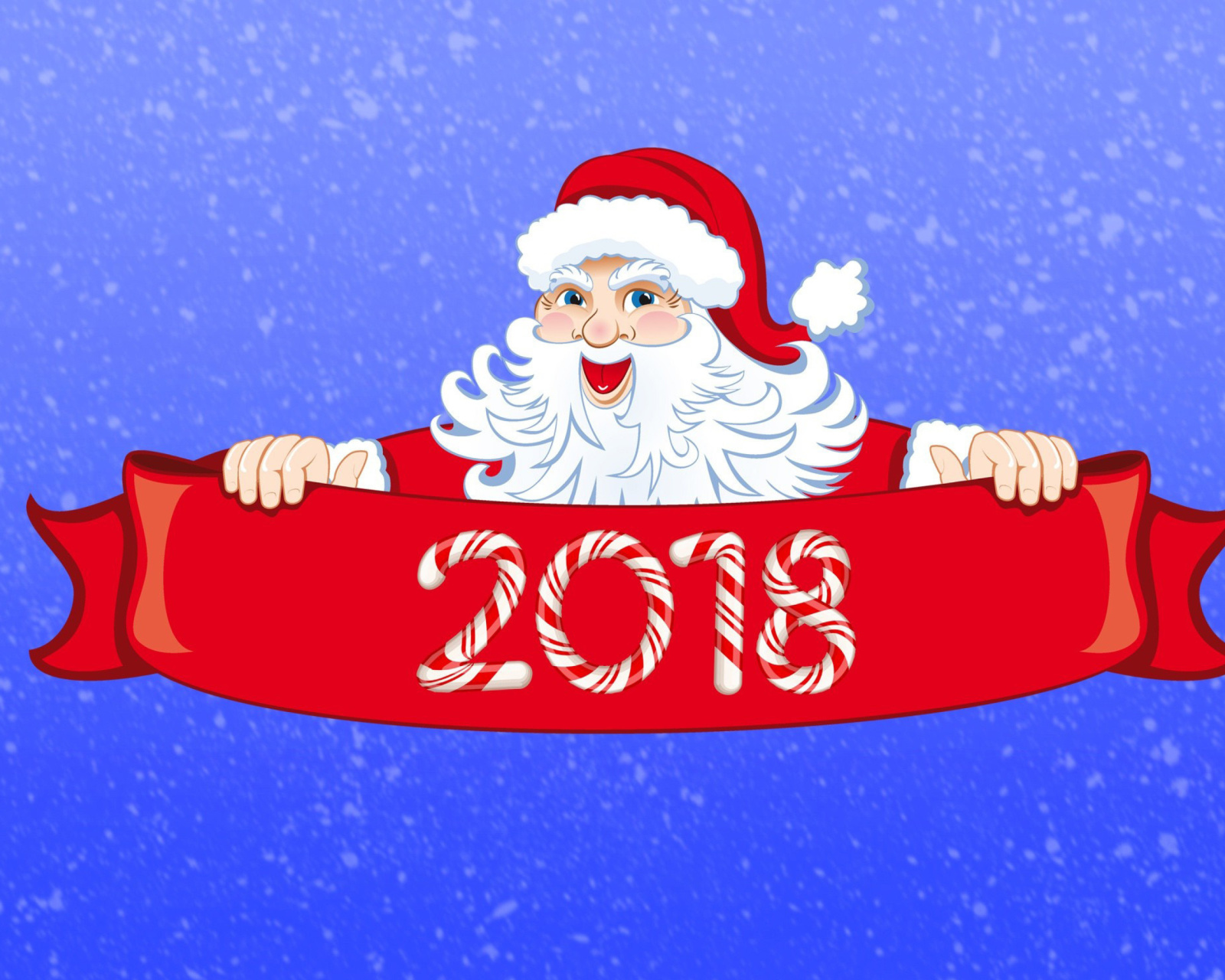 Обои Santa Claus 2018 Greeting 1600x1280