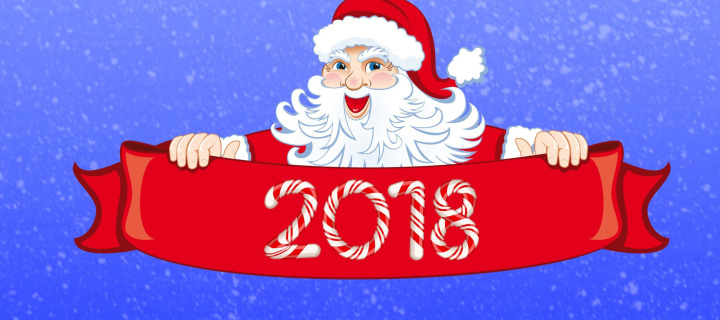 Screenshot №1 pro téma Santa Claus 2018 Greeting 720x320