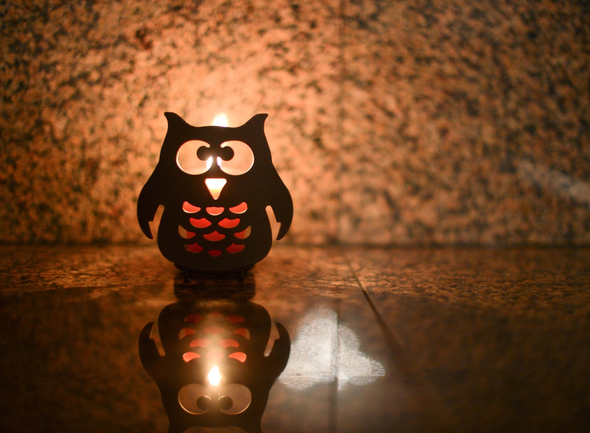 Обои Owl Candle 1920x1408