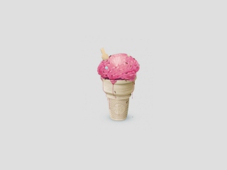 Das Brain Ice Cream Wallpaper 320x240
