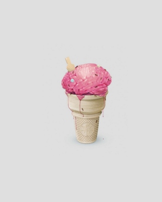 Kostenloses Brain Ice Cream Wallpaper für Nokia X3