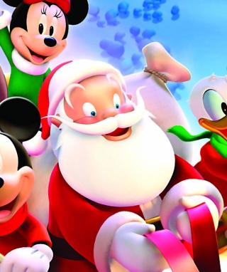 Mickey Santa Christmas - Obrázkek zdarma pro 132x176