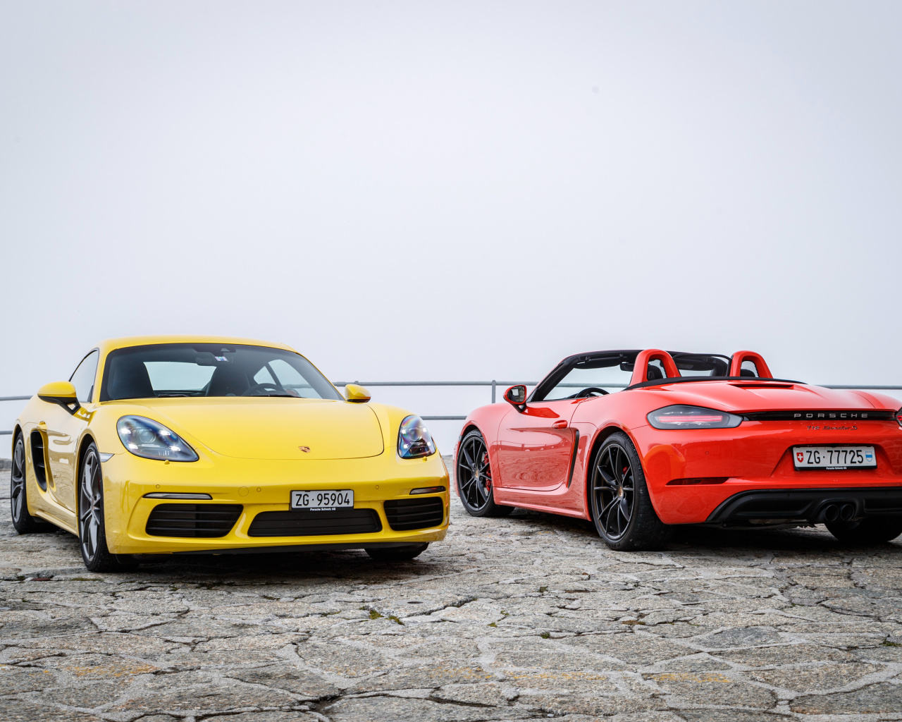 Обои Porsche 718 1280x1024