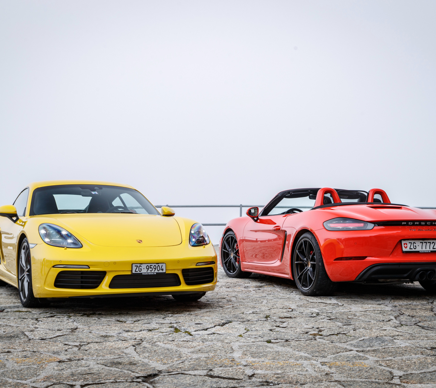 Обои Porsche 718 1440x1280