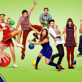 Kostenloses Glee TV Show Wallpaper für 1024x1024
