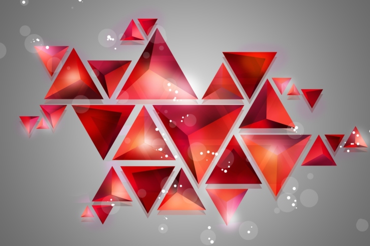 Fondo de pantalla Geometry of red shades