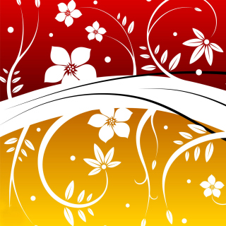 Kostenloses Vector Flowers ClipArt Wallpaper für iPad mini 2
