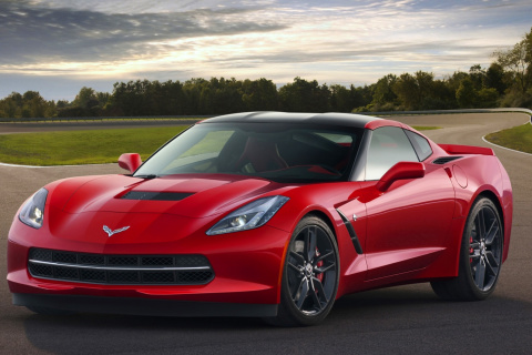 Sfondi Corvette Stingray 2016 480x320